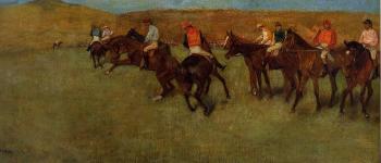 Edgar Degas : At the Races, Before the Start